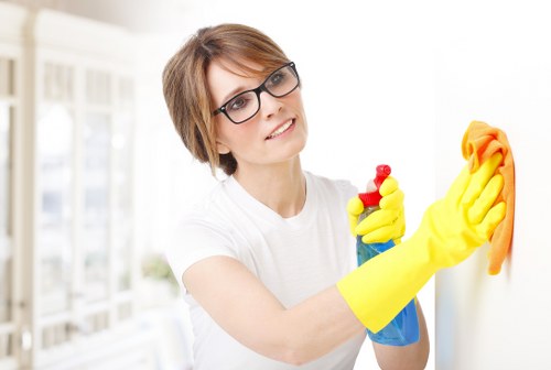 Detailed dust removal and surface cleaning after refurbishment in Knightsbridge