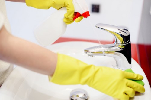 Local upholstery cleaner handling premium fabric furniture in Knightsbridge