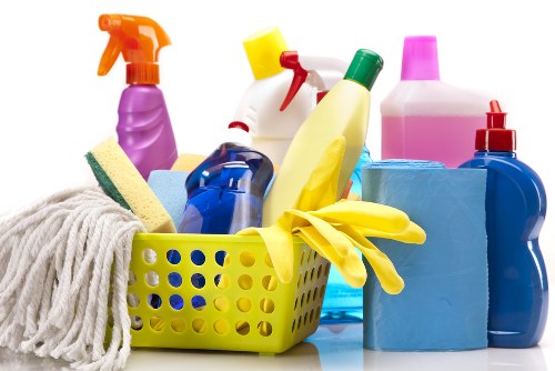 Expert cleaners refreshing a luxury interior in Knightsbridge