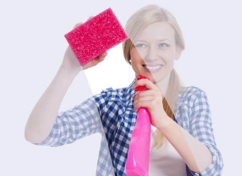 Local cleaner working in a Knightsbridge property with careful access
