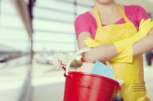 Professional cleaning of a retail or showroom floor in Knightsbridge