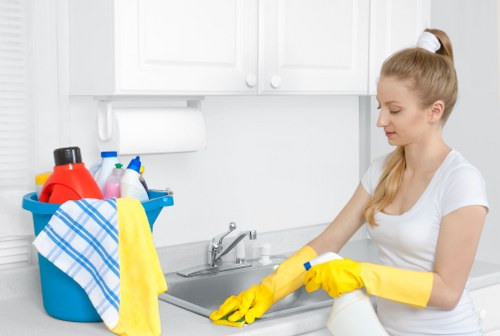 Shared bin store and corridor cleaning in Knightsbridge